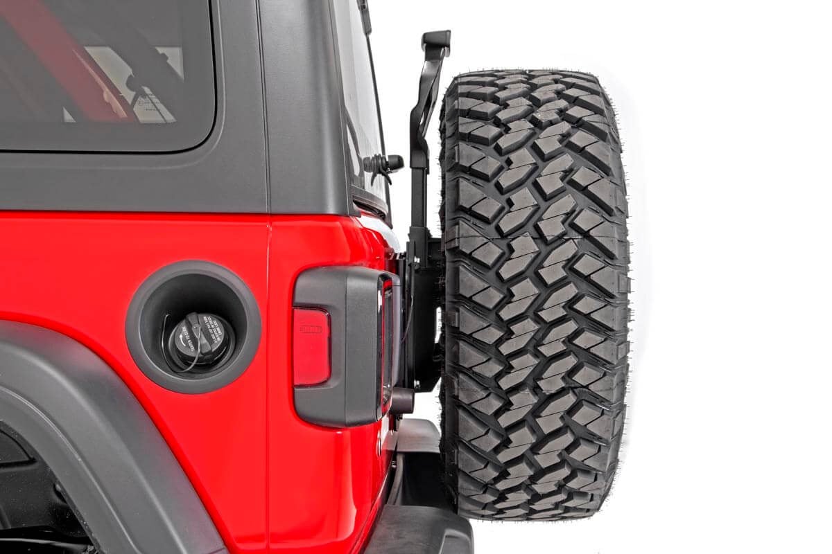 Jeep Wrangler Tire Carrier Relocation Plate - Rear - Rough Country - Prox Sensor - '18-'23